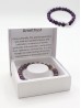 Purple Amethyst Bead Bracelets with Gift Box